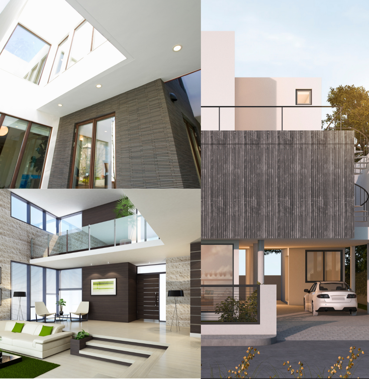 Minimalist architectural model