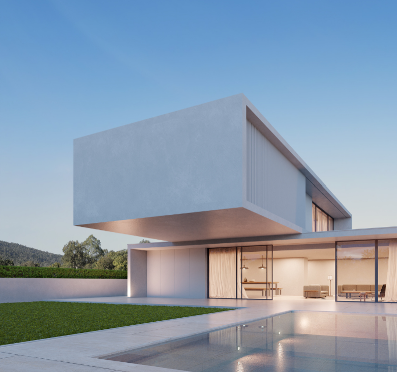 Minimalist luxury apartment interior